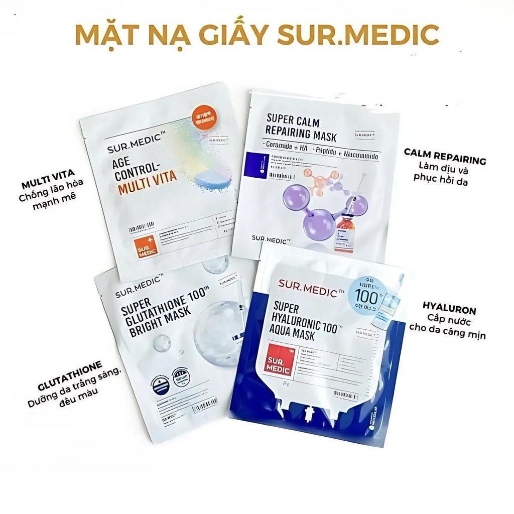 Mặt Nạ SURMEDIC Age Control Multi Vita Nâng Cơ Trẻ Hóa Hàn Quốc