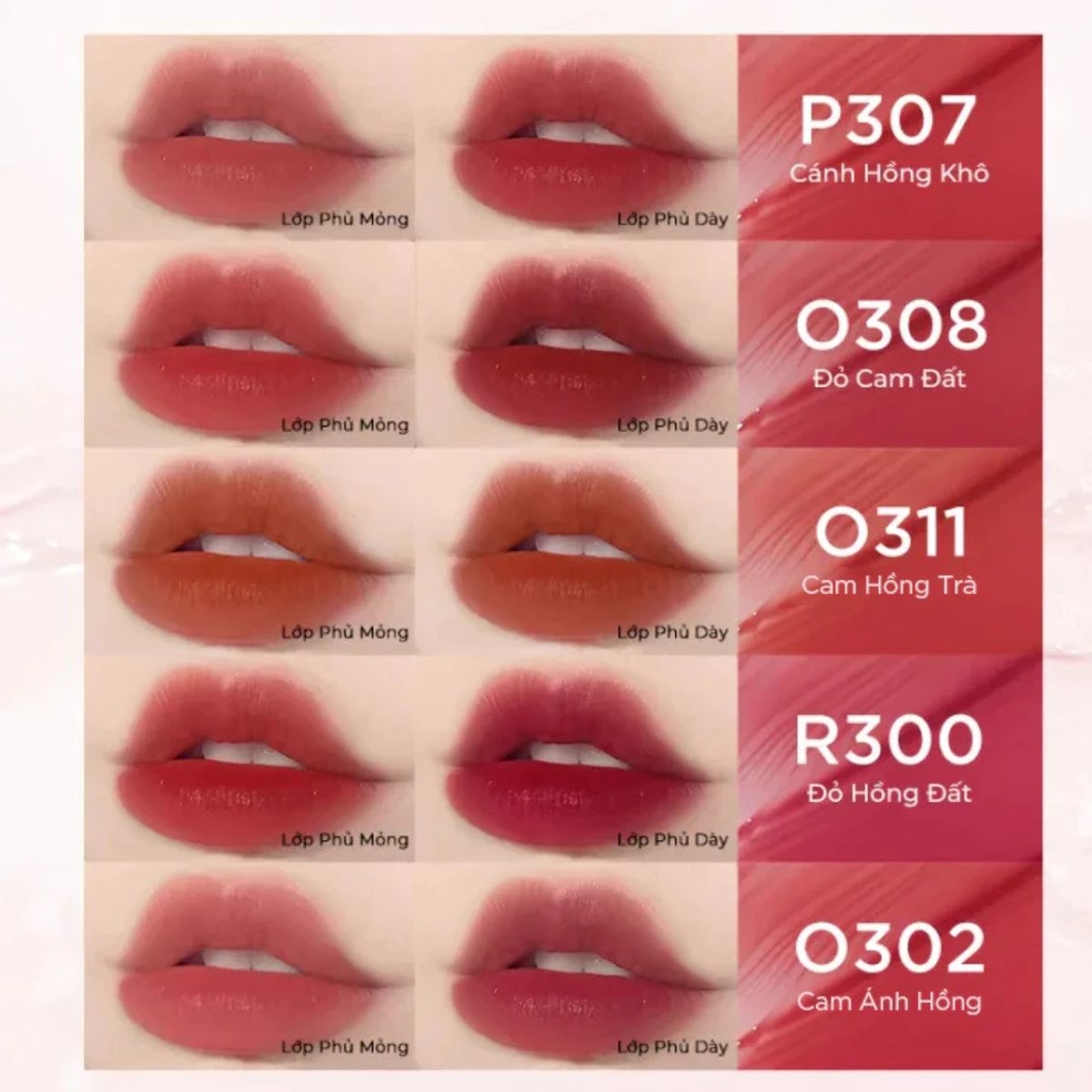 Son Kem Lì Colorkey Soft Matte Water Tint Bền Màu Lâu Trôi Siêu Mịn Môi