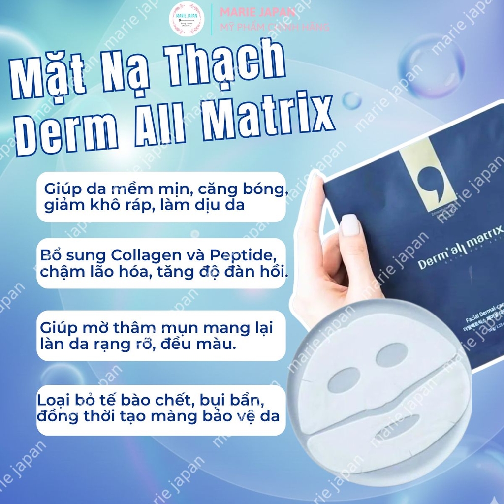 Mặt Nạ Thạch Derm All Matrix  Nâng Cơ Dưỡng Ẩm Trắng Da Chống Lão Hóa Facial Dermal Care Mask  Hàn Quốc