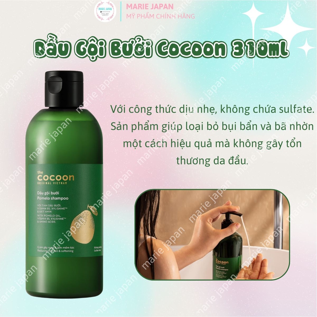 Combo Cocoon 2 Món 1 Dầu Gội Bưởi 310ml + 1 Dầu Xả Bưởi 310ml