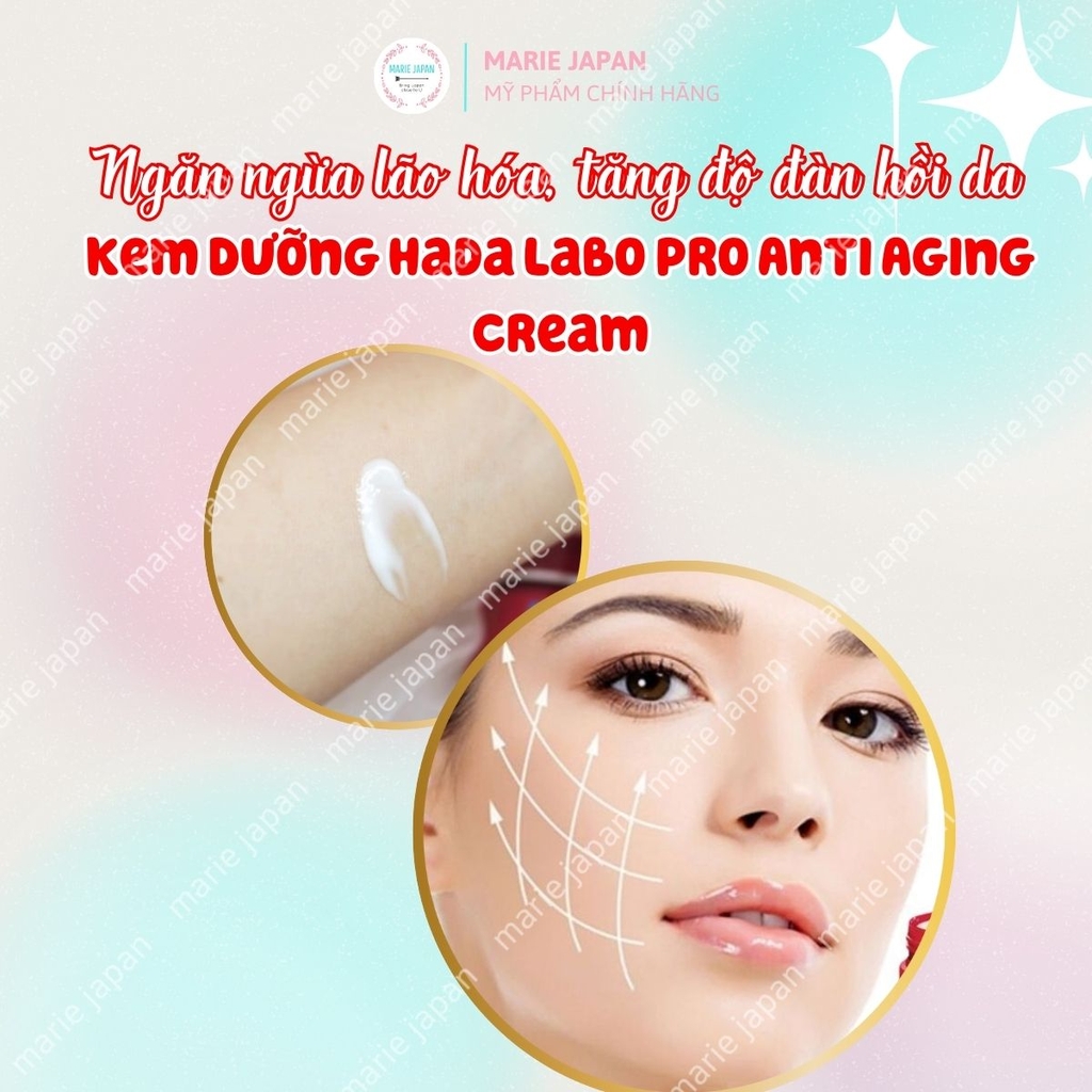 Kem Dưỡng Hada Labo Pro Anti Aging Cream Chống Lão Hóa Ngăn Ngừa Thâm Nám Săn Chắc Da Nhật Bản Hộp 50g