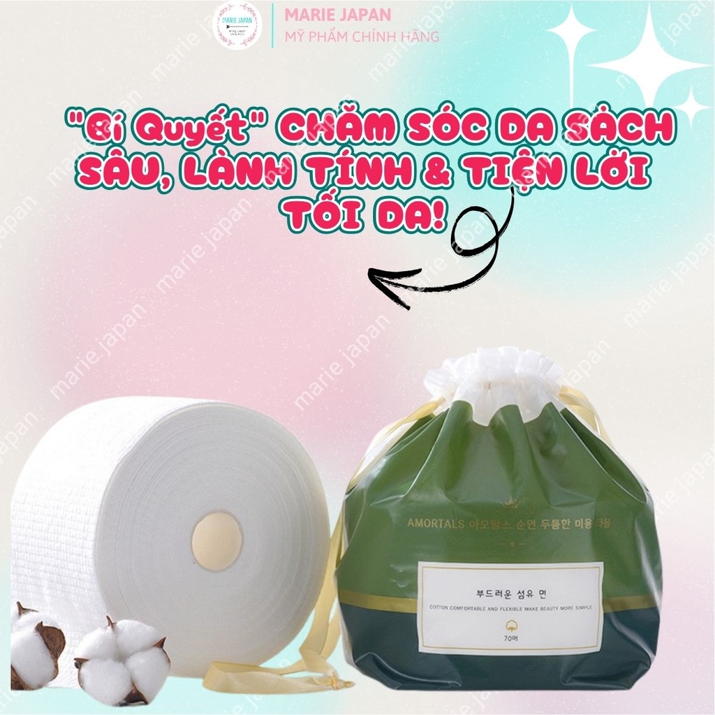 Khăn Mặt Đa Năng AMORTALS Mềm Mại Thân Thiện Với Da Dùng Một Lần