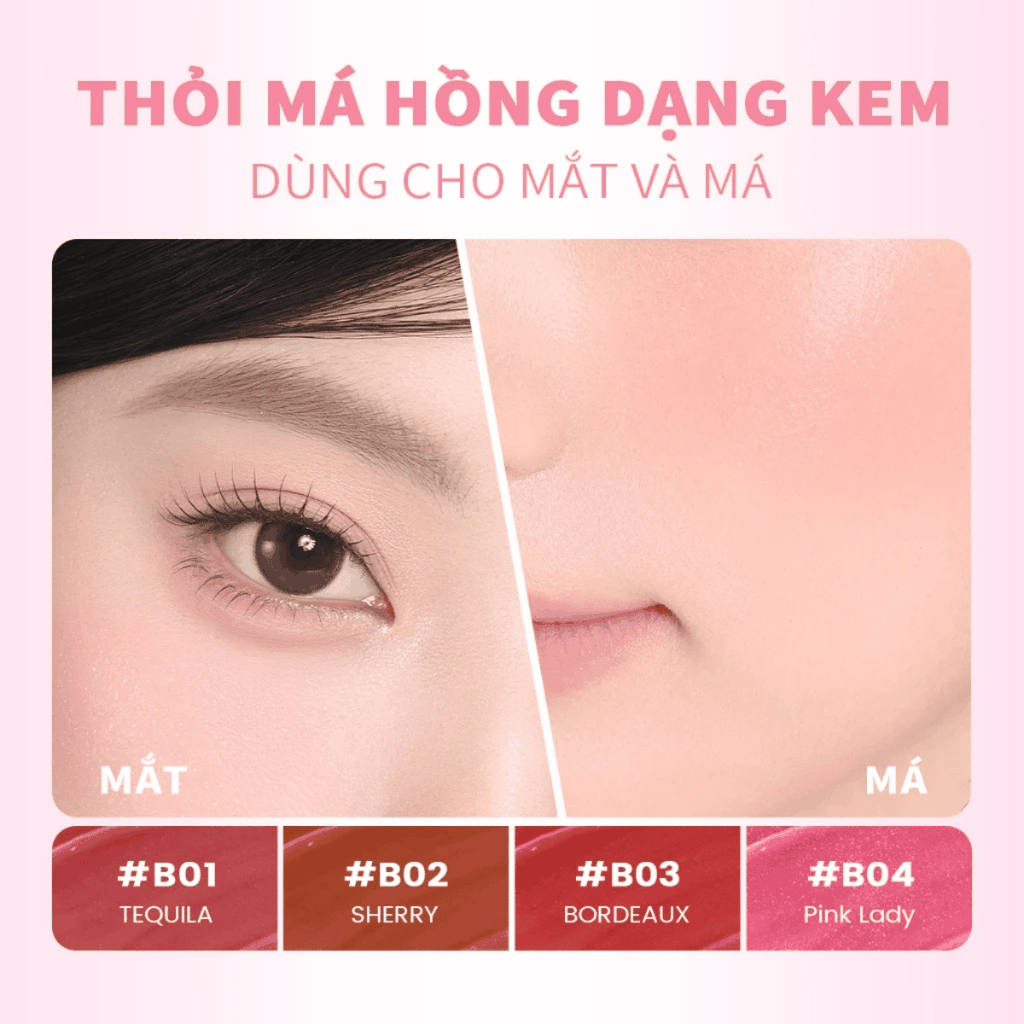 Má Hồng Kem Focallure Hangover Red Wine Blusher FA89
