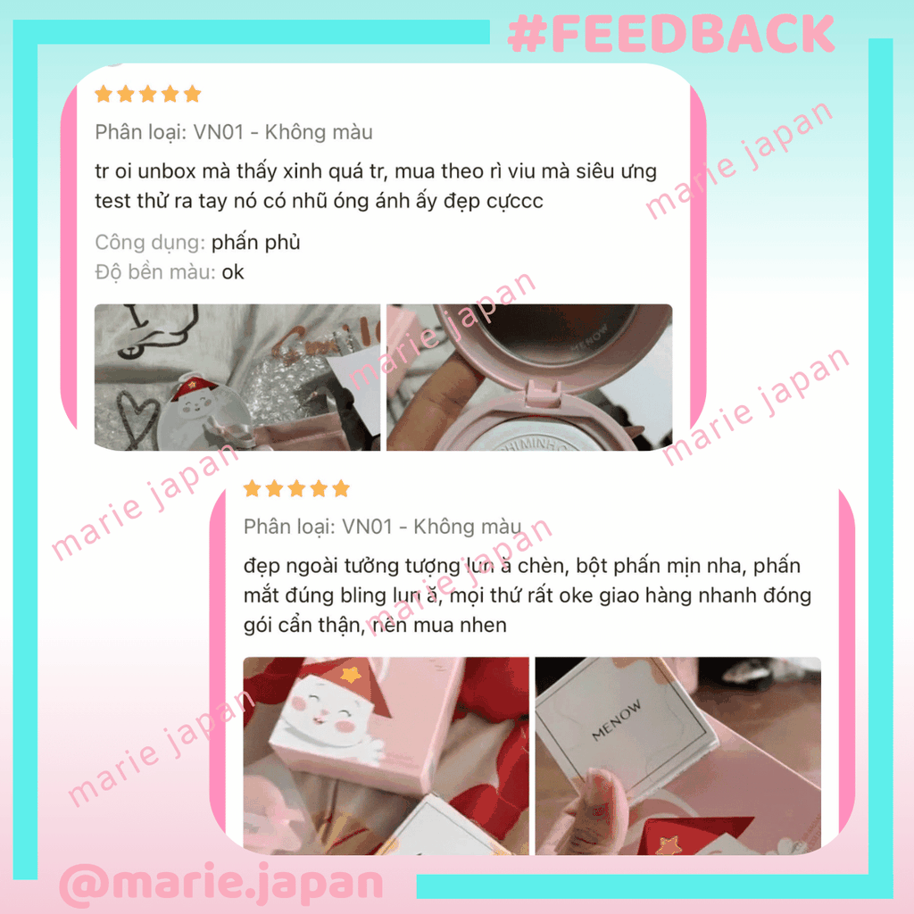 [MUA 1 TẶNG 1] Phấn Phủ Nén Thủy Tinh MENOW Mỏng Mịn Tự Nhiên Clear Radiant Pressed Powder Viet Nam Edition 7g