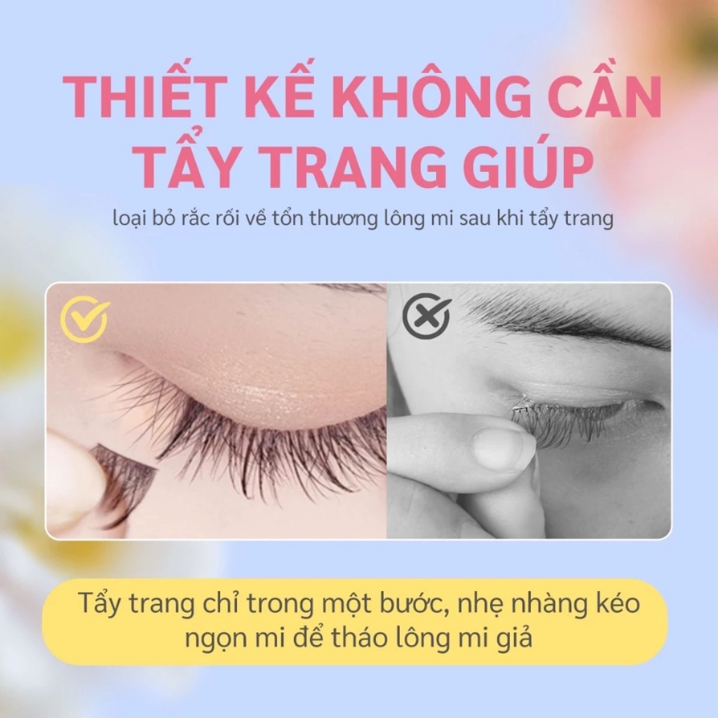 Lông Mi Cụm Mlen Diary Có Sẵn Keo Dễ Gắn Có Thể Tái Sử Dụng Mắt To Tự Nhiên