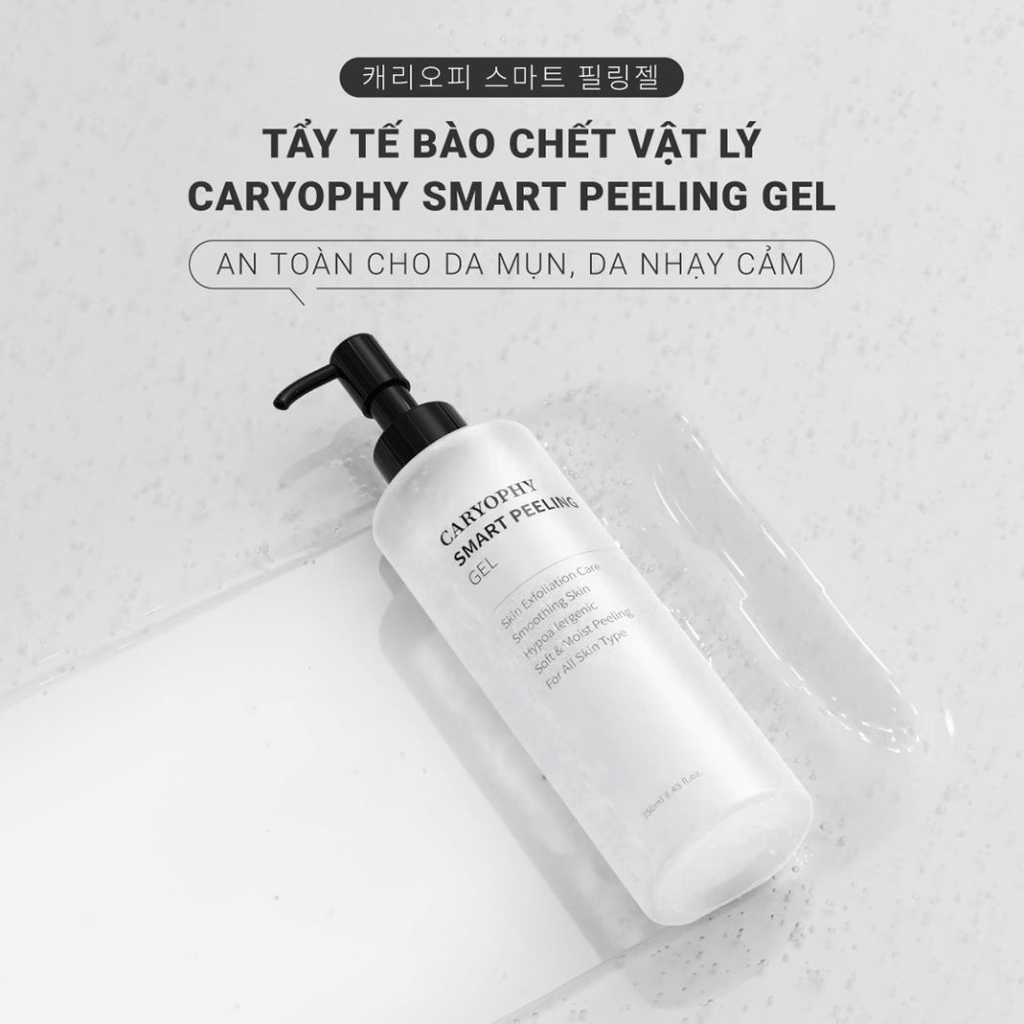 Gel Tẩy Da Chết Caryophy Smart Peeling Gel Sạch Sâu Giảm Mụn Sáng Mịn Hàn Quốc 250ml