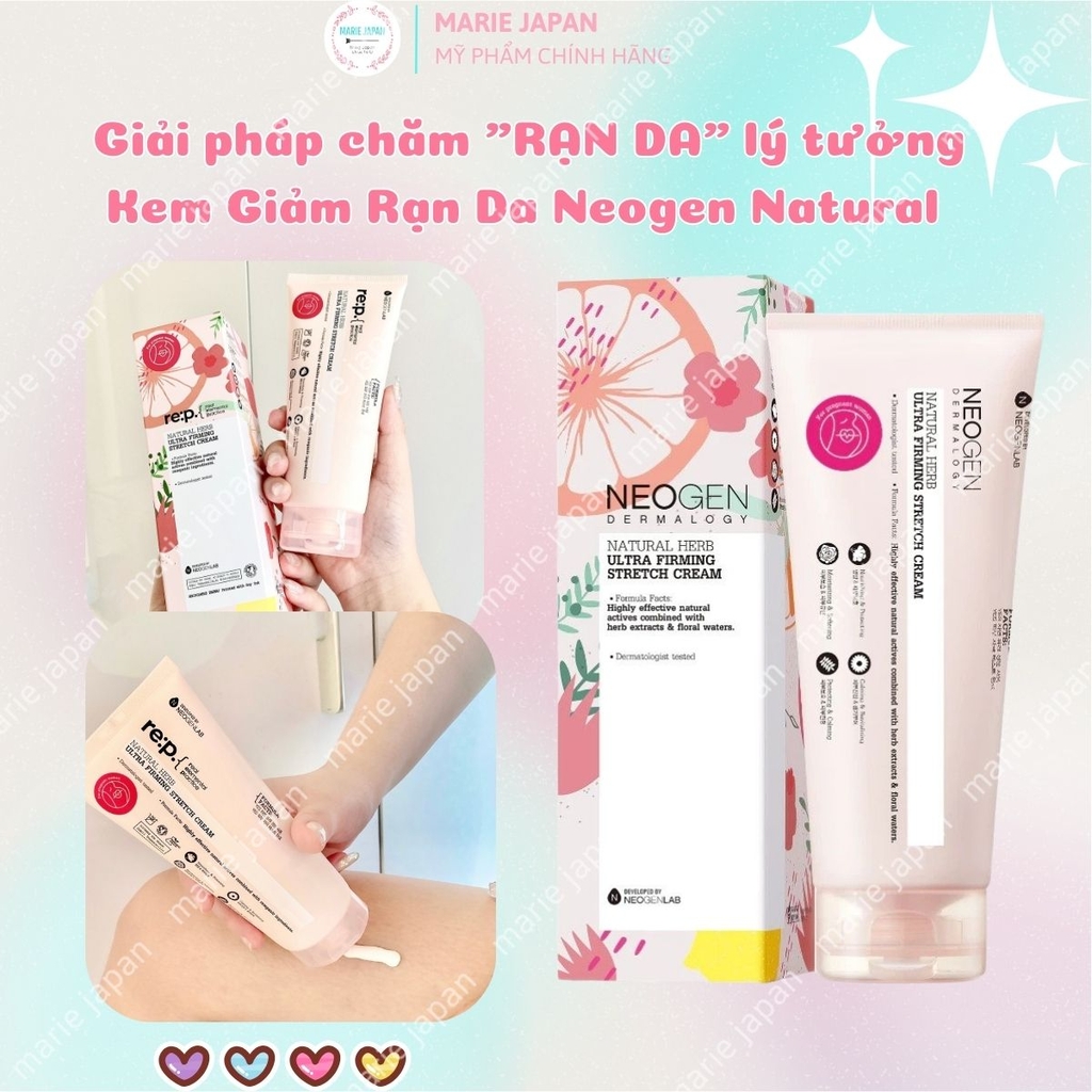 Kem Giảm Rạn Da Neogen Natural Herb Ultra Firming Stretch Hỗ Trợ Mờ Rạn Căng Mịn Săn Chắc Hàn Quốc Tuýp 200ml