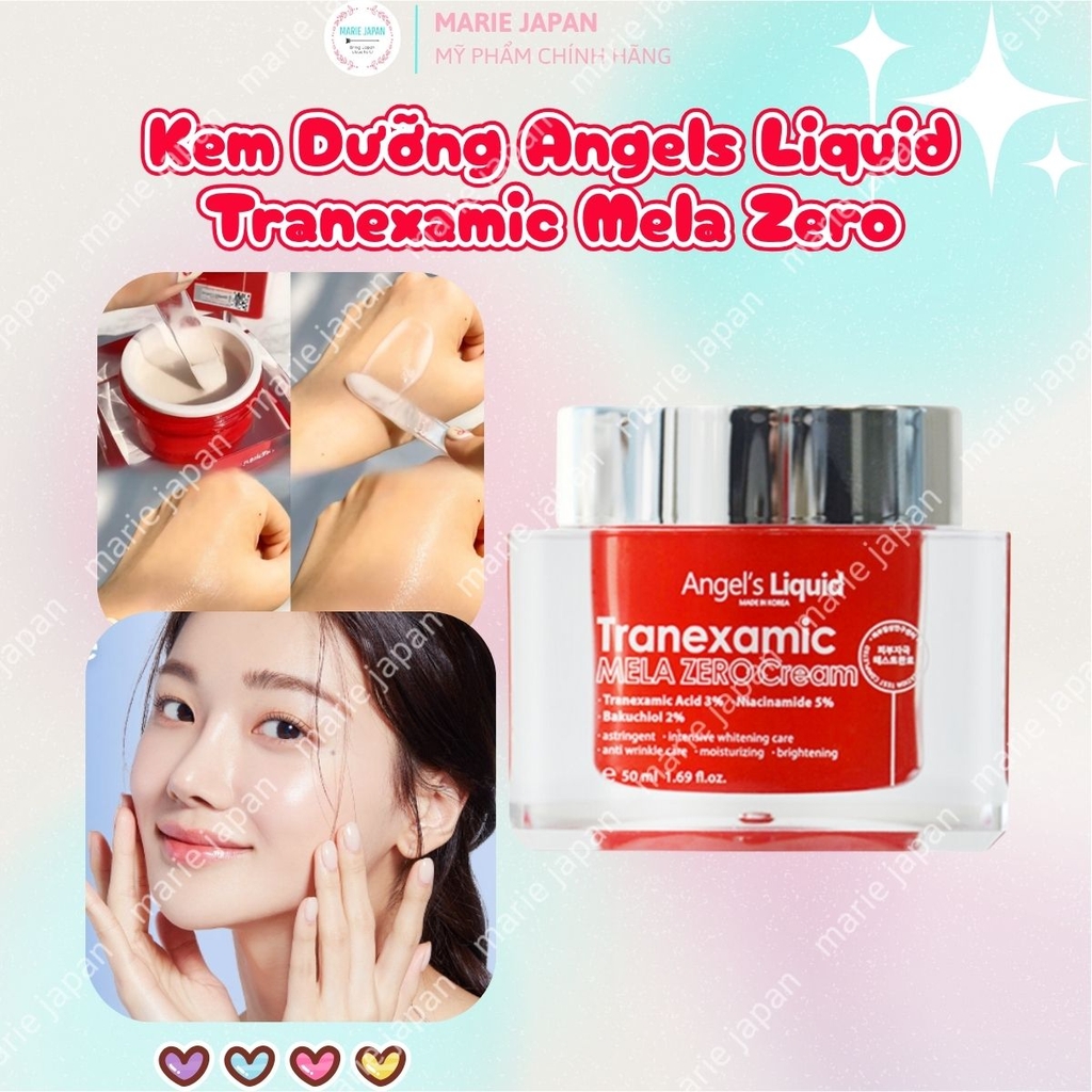 Kem Dưỡng Angel's Liquid Tranexamic Mela Zero Giảm Thâm Nám Dưỡng Trắng Sáng Đều Màu Da Hàn Quốc Chai 30ml
