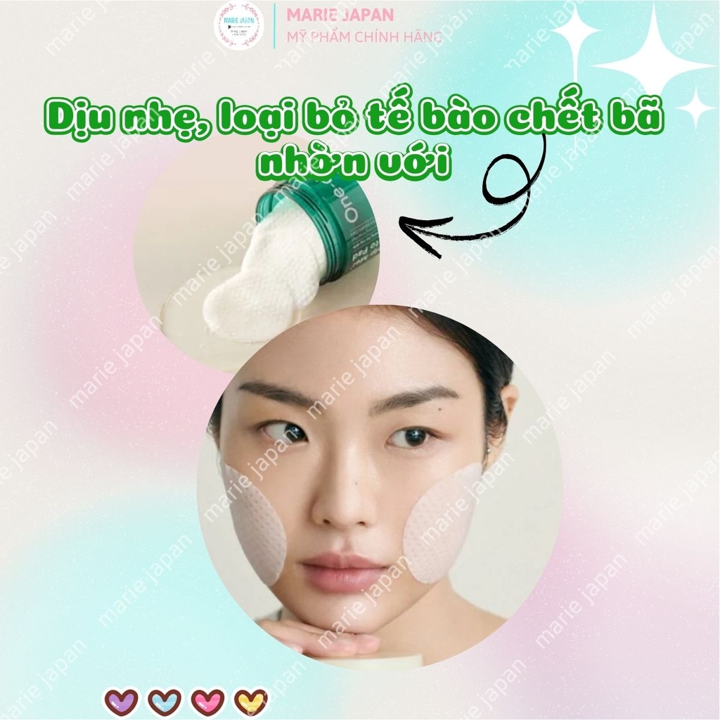 Toner Pad One Days You Help Me Dacto Pad Làm Sạch Sâu Dưỡng Ẩm Giảm Mụn Mờ Thâm Hàn Quốc