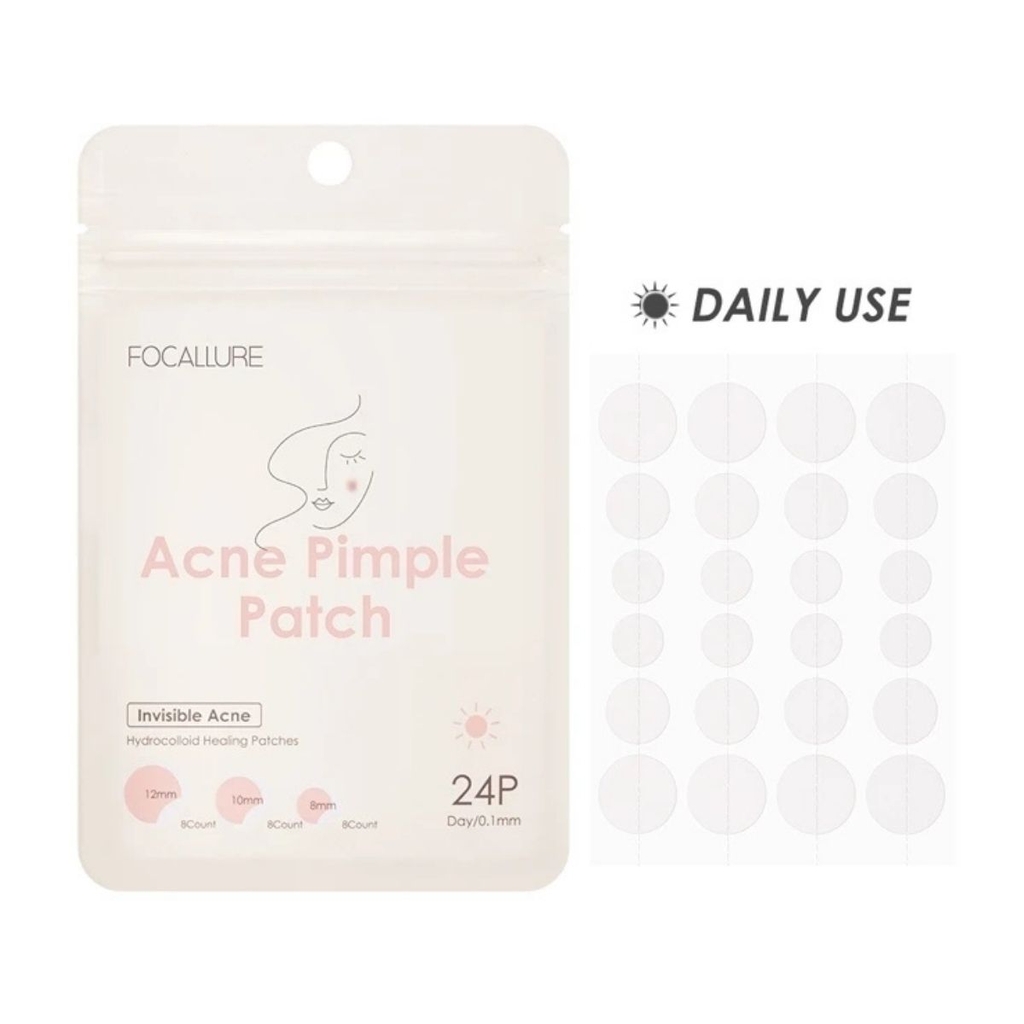 Miếng Dán Mụn Focallure Hỗ Trợ Giảm Mụn Kiểm Soát Dầu Chống Thấm Nước Acne Pimple Patch 24 Miếng