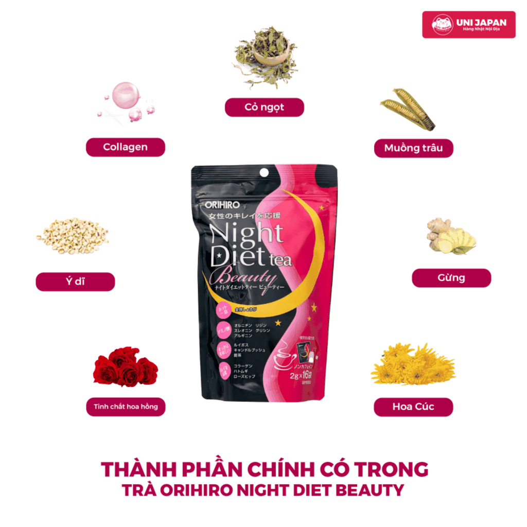 Trà Giảm Cân Orihiro Night Diet Nhật Bản