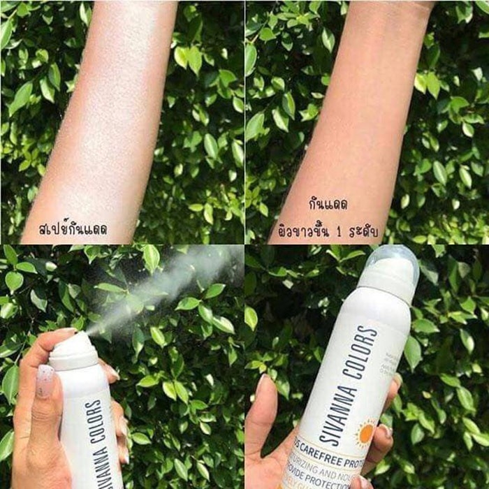 Xịt Chống Nắng Sivanna Colors Cactus Carefree Protection Chai 150ml