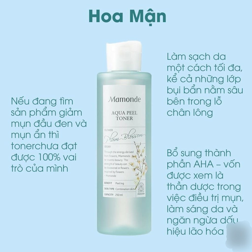Toner Mamonde Aqua Peel Plum Blossom 250ml