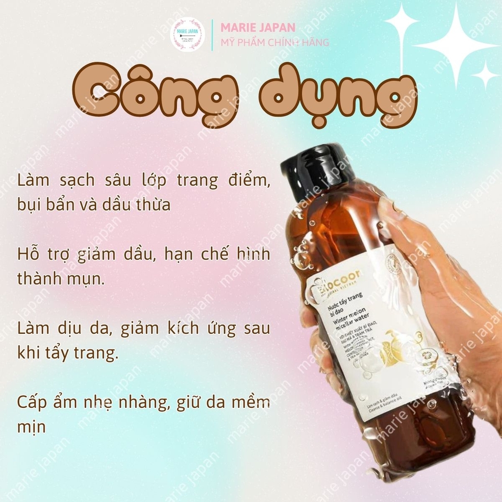 Combo Cocoon 2 Món 1 Mặt Nạ Nghệ Hưng Yên 30ml + 1 Nước Tẩy Trang Bí Đao 140ml