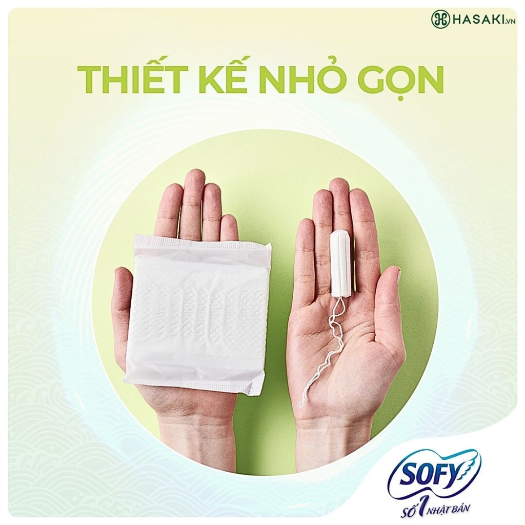 Băng Vệ Sinh Unicharm Sofy Soft Tampon Siêu Thấm Khô Thoáng Nhật Bản Hộp 9 Ống