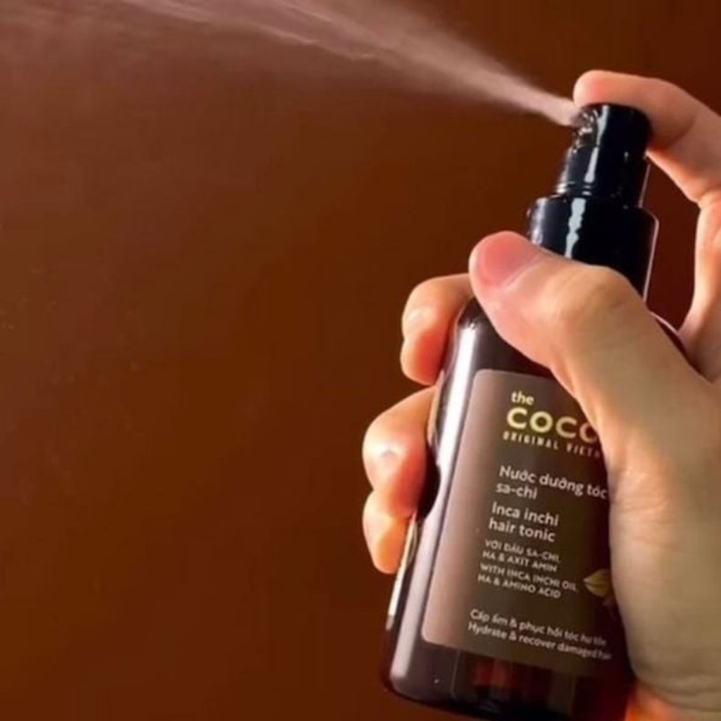 Nước Dưỡng Tóc Sa-chi Cocoon Dưỡng Ẩm Chắc Khỏe Phục Hồi Tóc Hư Tổn  Inchi Hair Tonic 140ml