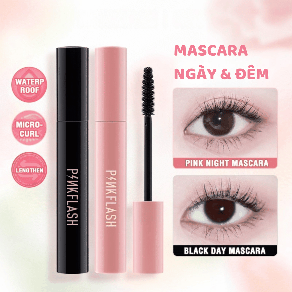 Mascara Pinkflash Oilproof Curl Mascara E08