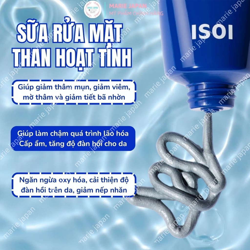 Sữa Rửa Mặt ISOI Than Hoạt Tính Sạch Sâu Giảm Dầu Nhờn Hiệu Quả ACNI Dr. 1st Black Deep Cleansing Foam Hàn Quốc 75ml