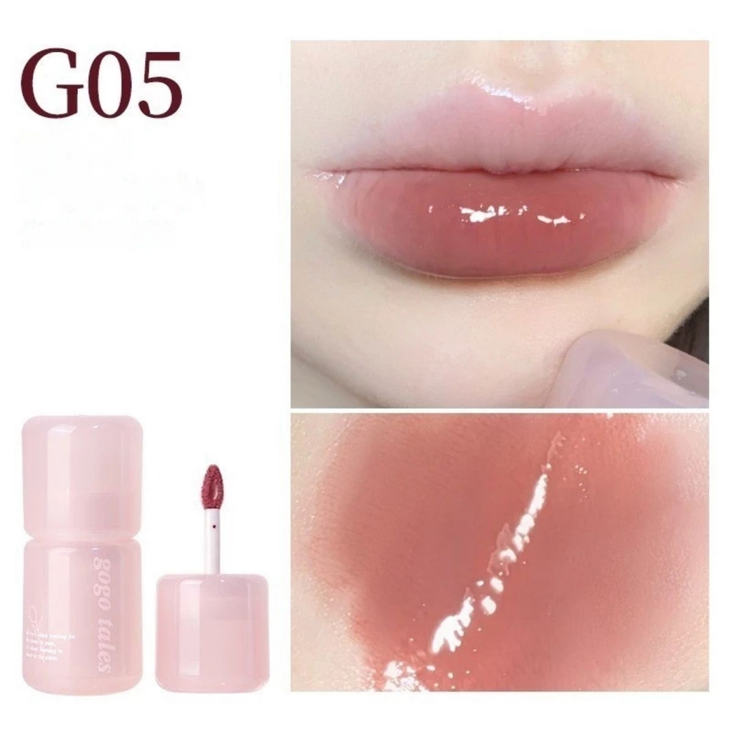 Son Bóng Dưỡng Môi Gogo Tales Pink Glaze Essence – Căng Bóng Môi, Mỏng Nhẹ Tự Nhiên, Dưỡng Ẩm Toàn Diện