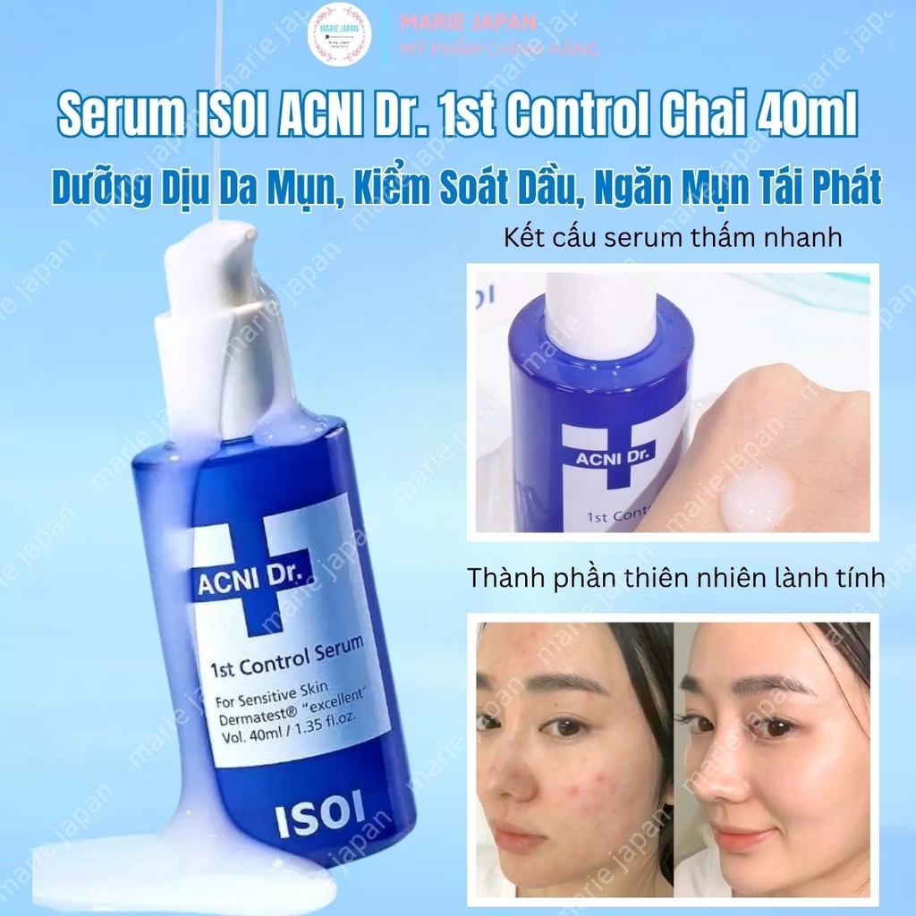 Serum ISOI ACNI Dr. 1st Control Dịu Da Kiểm Soát Dầu Ngăn Ngừa Mụn Hàn Quốc 40ml