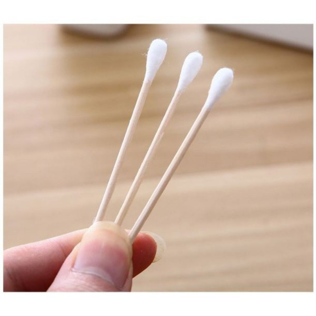 Tăm Bông Thân Gỗ Tự Nhiên Đa Năng Tiện Lợi An Toàn Vệ Sinh