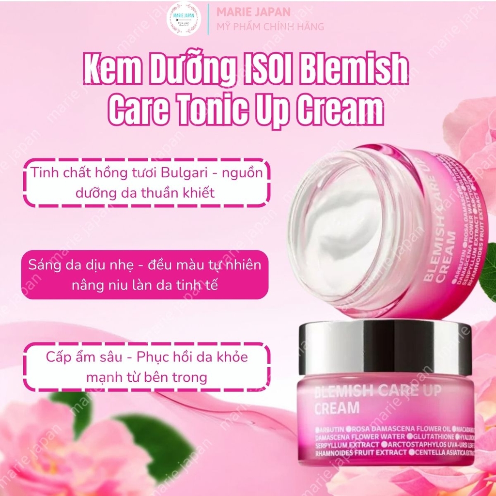 Kem Dưỡng ISOI Blemish Care Up Cream Sáng Da Mờ Thâm Phục Hồi Cấp Ẩm Dịu Nhẹ Hàn Quốc