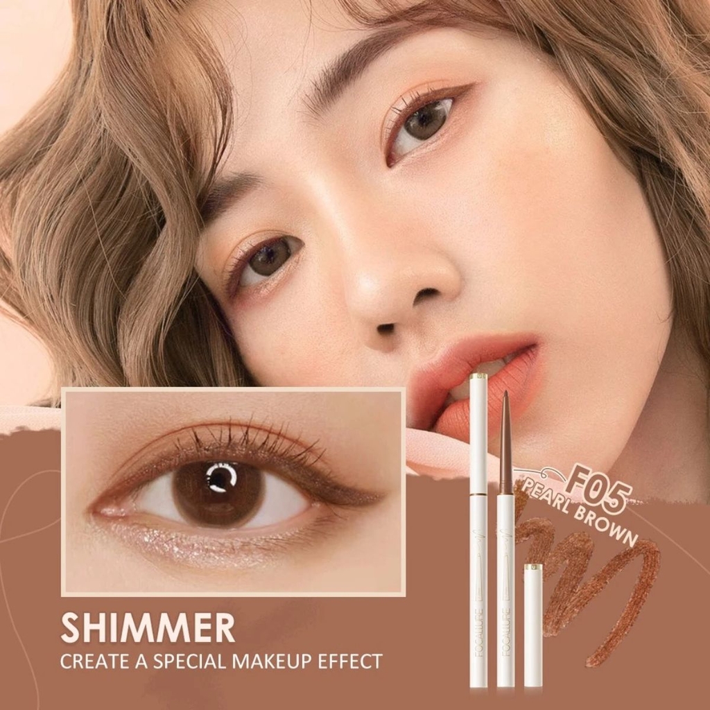 Kẻ Mắt Focallure Đầu Mảnh Siêu Mịn Chống Nước Lâu Trôi Perfectly Defined Gel Eyeliner 1.7mm