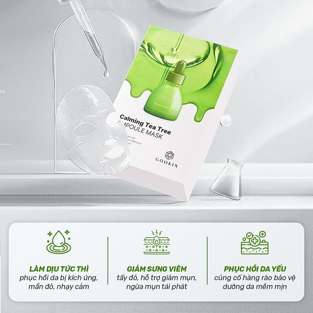 [COMBO 3 MIẾNG] Mặt Nạ Gookin Ampoule Mask Cấp Ẩm Dưỡng Sáng Phục Hồi Căng Bóng Da Hàn Quốc