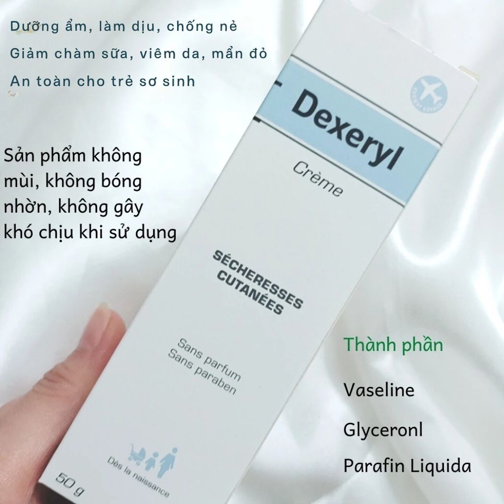 Kem Nẻ Dexeryl Creme Traitement Dưỡng Ẩm Phục Hồi Da Khô Nứt Nẻ Pháp 50g