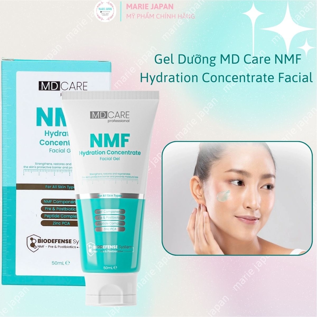 Gel Dưỡng MD Care NMF Hydration Concentrate Facial Kiềm Dầu Cấp Ẩm Phục Hồi Da Tuýp 50ml
