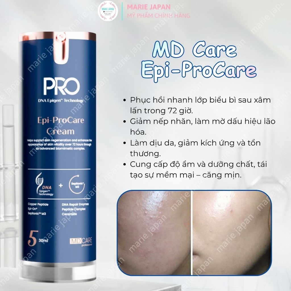Kem Dưỡng MD CARE Epi - ProCare Dưỡng Ẩm Phục Hồi Cải Thiện  Nếp Nhăn Căng Mịn Da 30ml