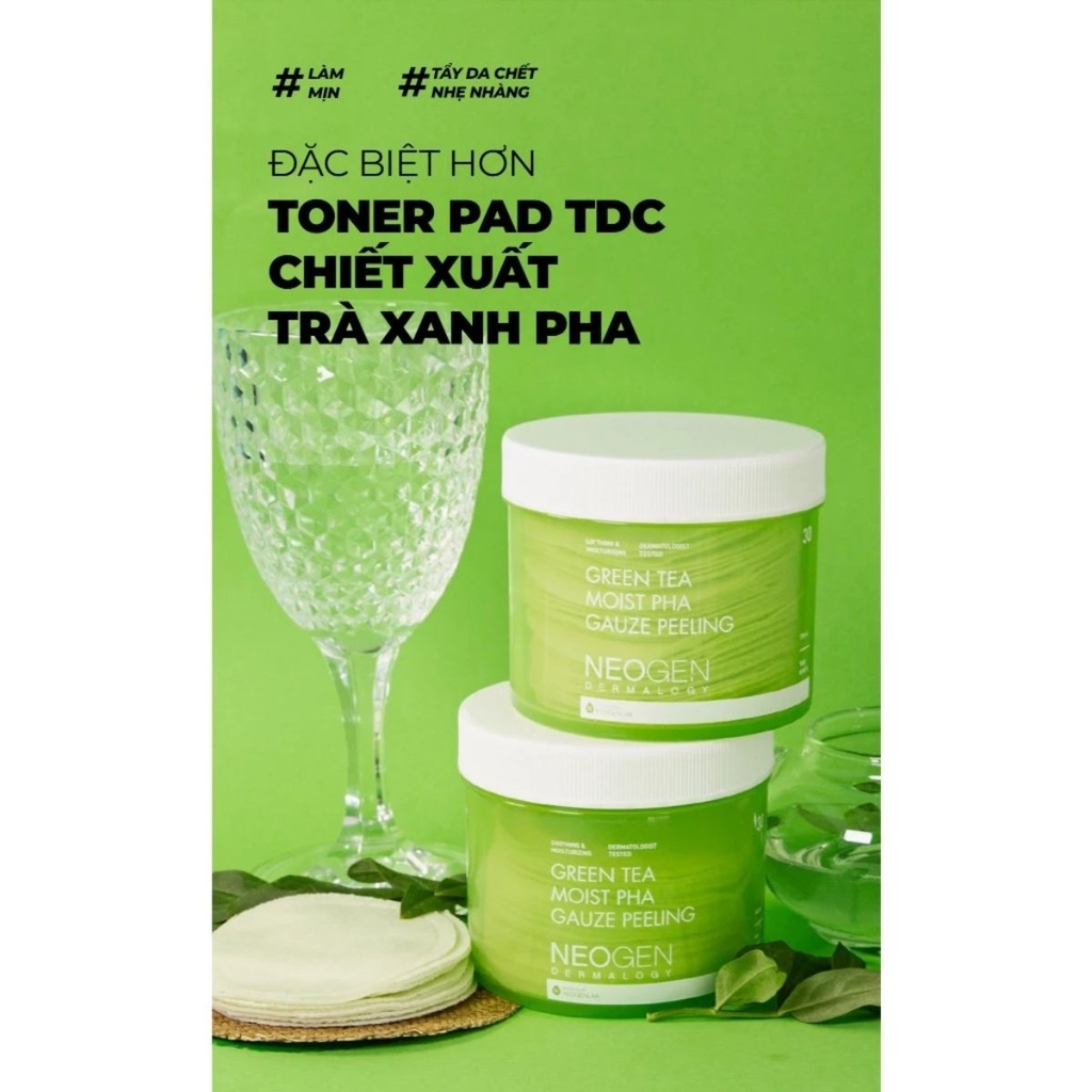 Toner Pad Neogen Dermalogy Tẩy Da Chết Cấp Ẩm Phục Hồi Da Hàn Quốc