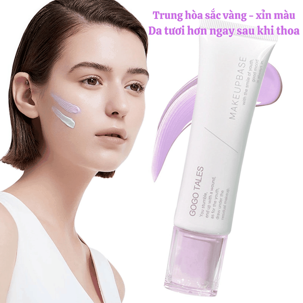 Kem Lót Trang Điểm Gogo Tales Hiệu Chỉnh Nâng Tone Da Mịn Như Filter Mỏng Nhẹ Tự Nhiên Makeup Base GT676 32g