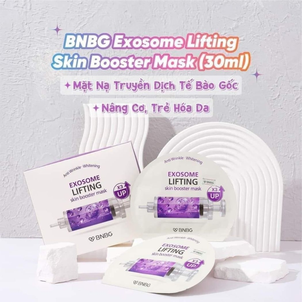 Mặt Nạ BNBG Placenta Skin Booster Mask Cấp Ẩm Dưỡng Trắng Phục Hồi Trẻ Hóa Da Hàn Quốc Hộp 10 Miếng