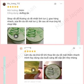 Gel Dưỡng Lô Hội Nature Republic Aloe Vera 92% Soothing Gel Hũ 300ml