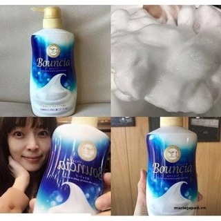 Sữa Tắm Bouncia Dưỡng Ẩm Trắng Da Chiết Xuất Từ Sữa Bò Nhật Bản