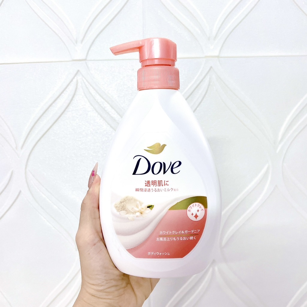 Sữa Tắm Dove Sáng Da Dưỡng Ẩm  Mịn Màng Thơm Lâu Nhật Bản 470g