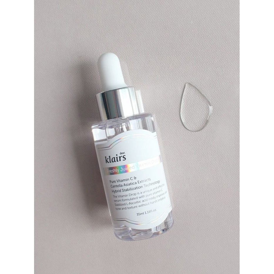 Serum Klairs Vitamin C Dưỡng Trắng Hồng Da Freshly Juiced Vitamin Drop Hàn Quốc 35ml