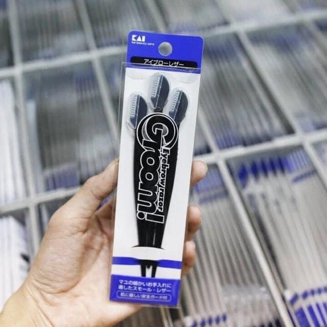 Set 3 Dao Cạo Chân Mày Kai Eyebrow - SET ĐEN