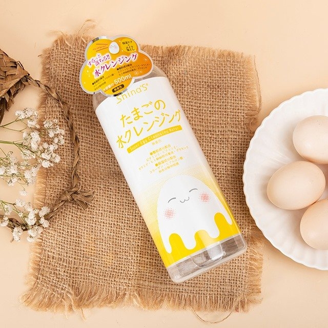 Nước Tẩy Trang Shinas Super White Egg Cleansing Water Chai 500ml