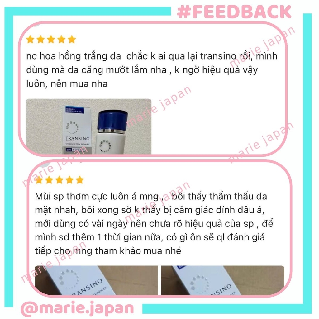 Toner Transino Dưỡng Trắng Cấp Ẩm Mờ Thâm Nám Chống Lão Hóa Da Whitening Clear Lotion EX Nhật Bản Chai 150ml