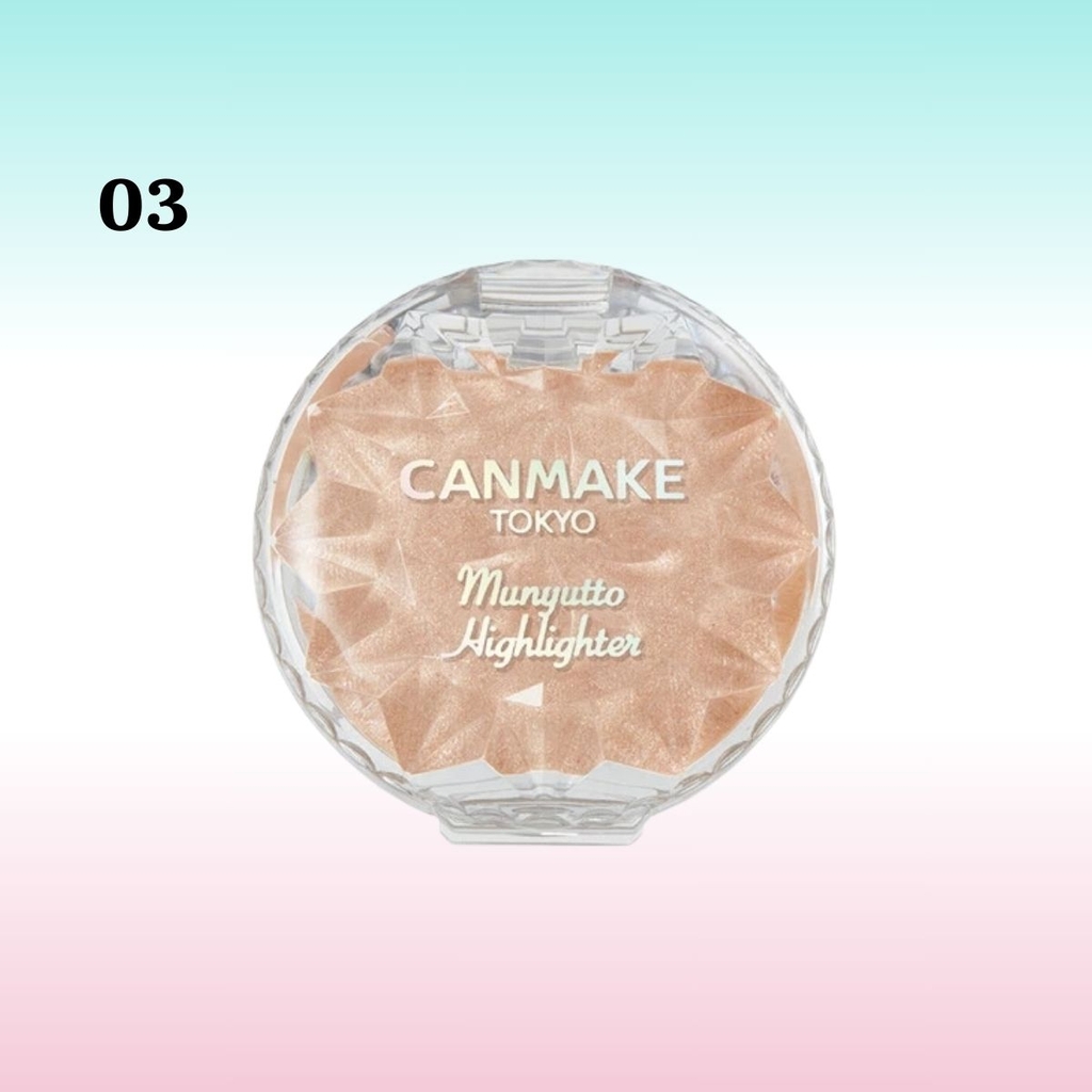 Highlight Dạng Kem Canmake Munyutto Bắt Sáng Ngọc Trai Siêu Mịn Lâu Trôi Nhật Bản 3.8g
