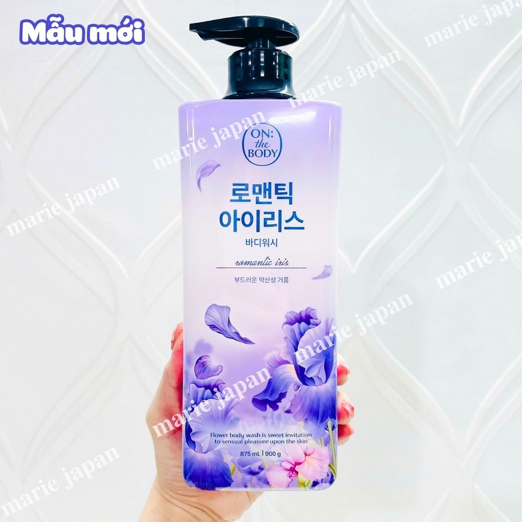 Sữa Tắm Hương Nước Hoa On The Body Dưỡng Ẩm Thơm Lâu Hàn Quốc 900g