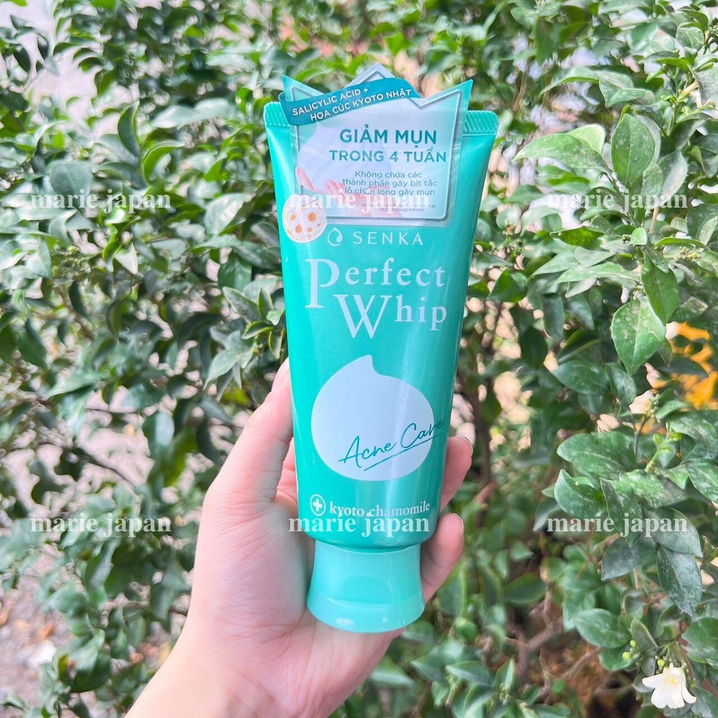 Sữa Rửa Mặt Tạo Bọt Senka Perfect Whip Sáng Da Làm Sạch Sâu 120g Chính Hãng