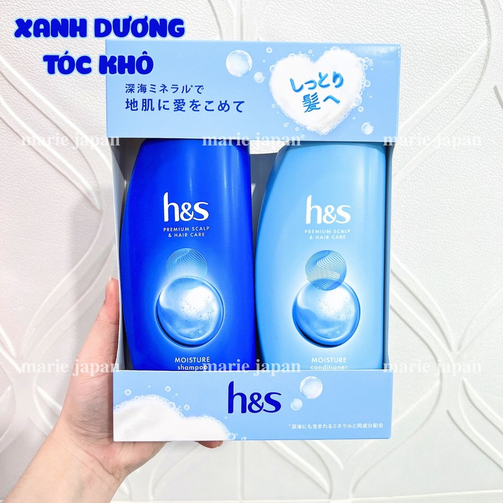 Set Gội Xả HS Nhật Bản Chai 370ml*2