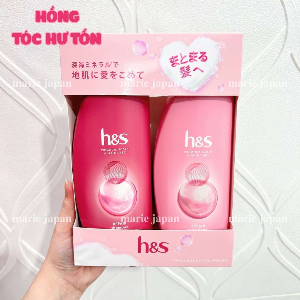 Set Gội Xả HS Nhật Bản Chai 370ml*2