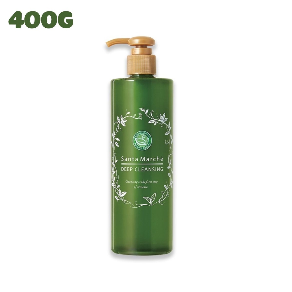 Tẩy Trang Trà Xanh Santa Marche Deep Cleansing Da Dầu Mụn Nhật - 400ML