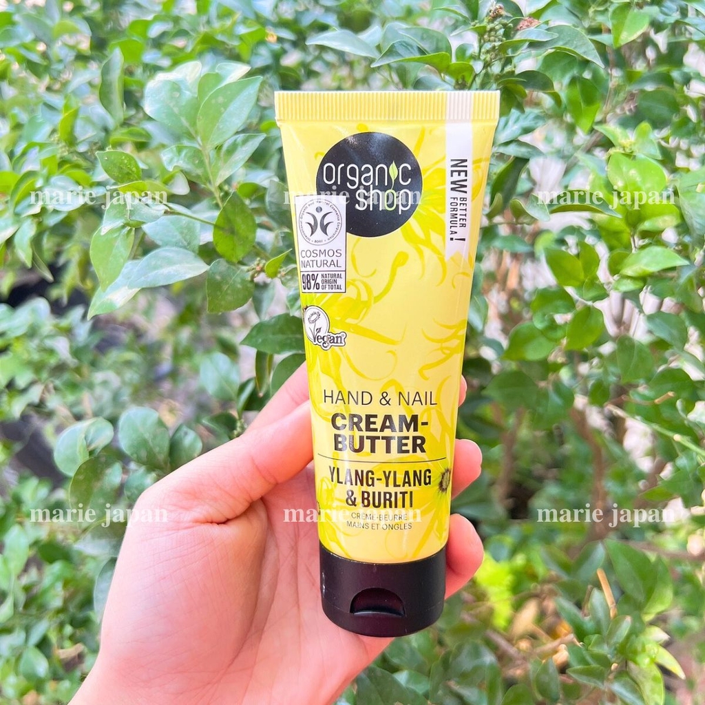Kem Dưỡng Tay Organic Shop - Chiết Xuất Ngọc Lan Tây Mềm Mịn Da Tay, Chắc Khoẻ Móng - Tuýp 75ml