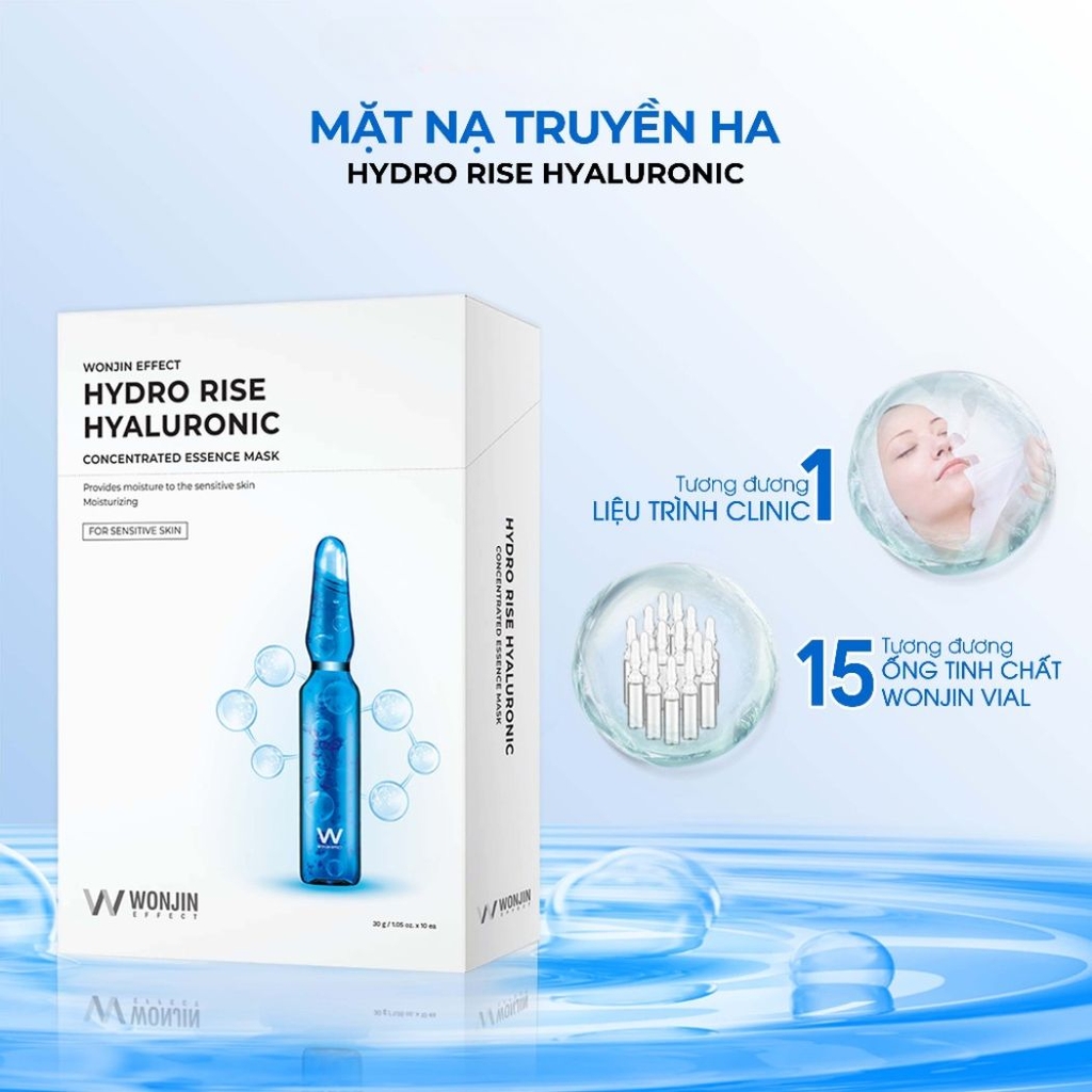 Mặt Nạ Wonjin Effect Concentrated Essence Cấp Ẩm Dưỡng Sáng Phục Hồi Da Hàn Quốc Hộp 10 Miếng