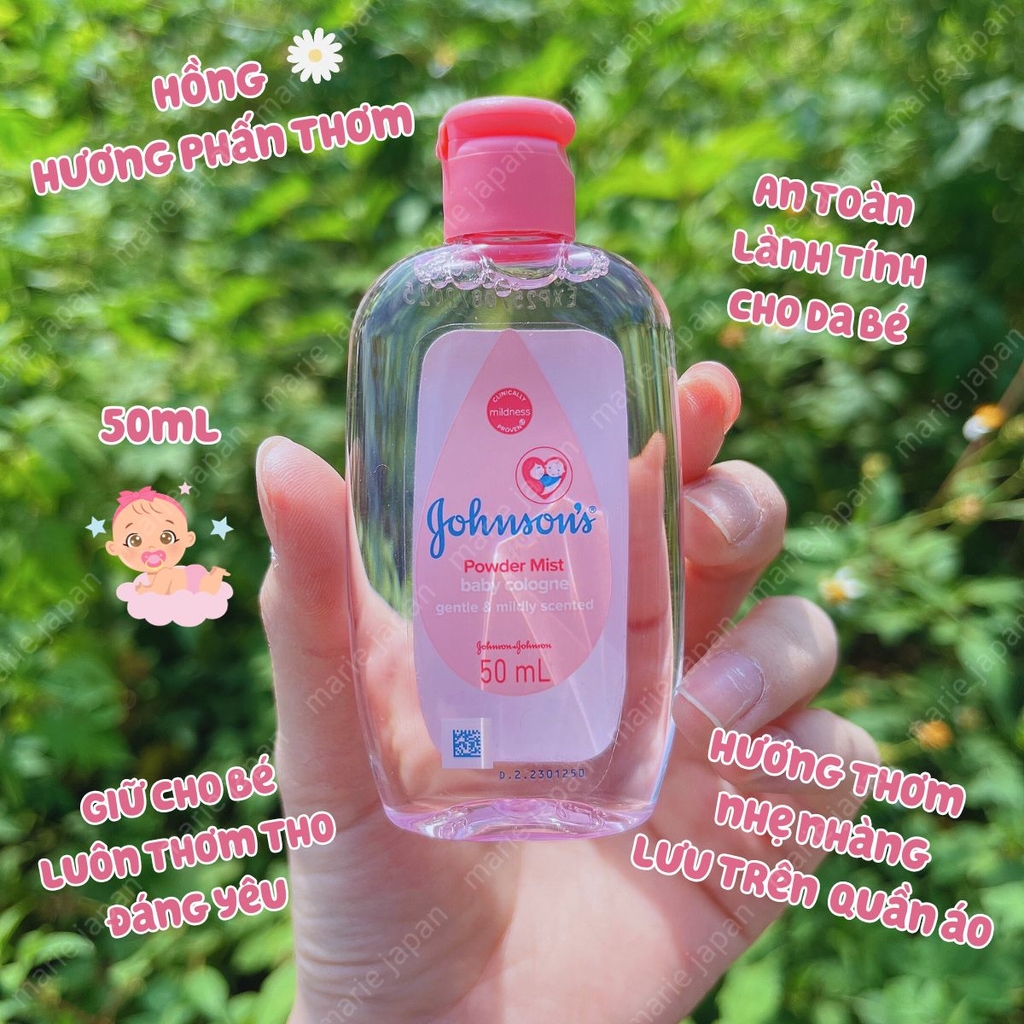 Dầu Thơm Johnsons Baby Morning Dew - TÍM SANG TRỌNG Chai 50ml